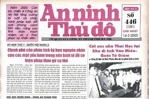 Báo An ninh Thủ đô số 01281, ngày 14/5/2000