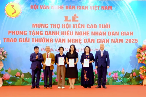49 công trình tiêu biểu được trao Giải thưởng Văn nghệ dân gian năm 2025 