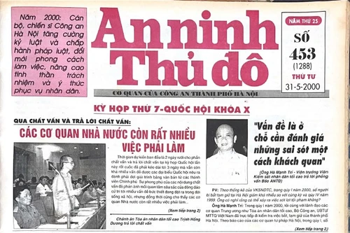 Báo An ninh Thủ đô số 01288, ngày 31/5/2000