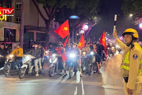 CATP Hà Nội đảm bảo an ninh trật tự sau chiến thắng ngoạn mục tại SEA Games 33 của U22 Việt Nam