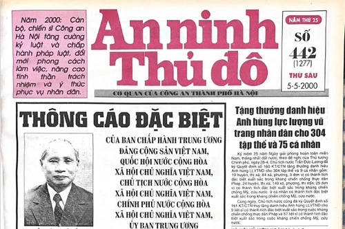 Báo An ninh Thủ đô số 01277, ngày 5/5/2000