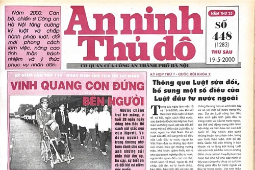 Báo An ninh Thủ đô số 01283, ngày 19/5/2000