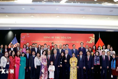 Tổng Bí thư Tô Lâm gặp gỡ bà con cộng đồng người Việt Nam tại Hoa Kỳ