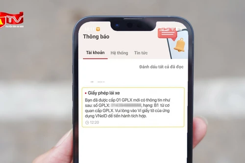 Hướng dẫn tích hợp GPLX mẫu mới vào ứng dụng VNeID