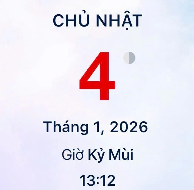 Xem lịch âm - Lịch vạn sự hôm nay ngày 4 tháng 1 năm 2026 tốt hay xấu?