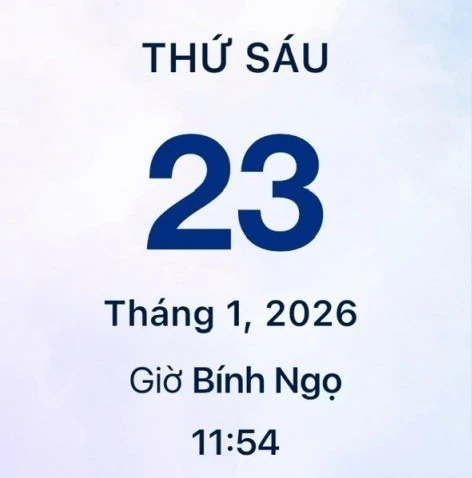 Xem lịch âm - Lịch vạn sự hôm nay ngày 23 tháng 1 năm 2026 tốt hay xấu?