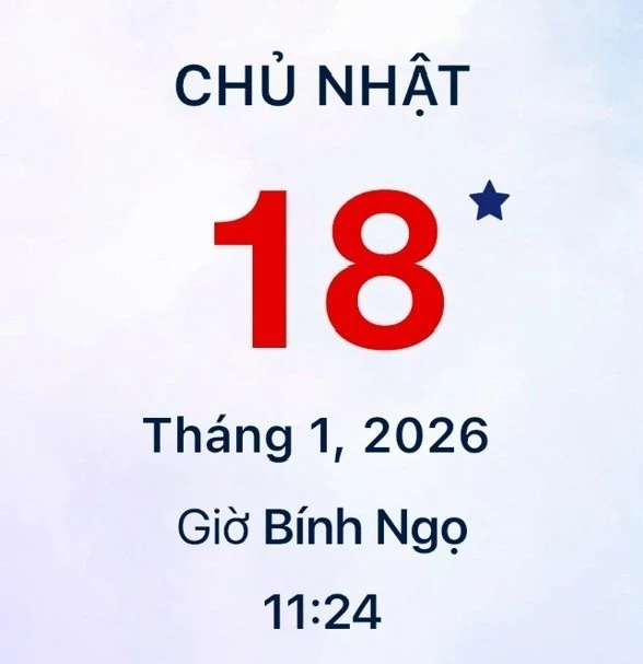 Xem lịch âm - Lịch vạn sự hôm nay ngày 18 tháng 1 năm 2026 tốt hay xấu?