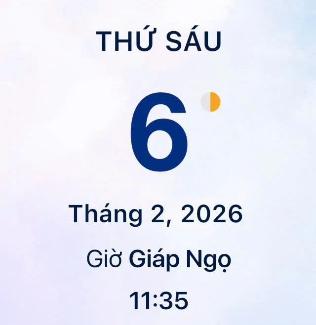 Xem lịch âm - Lịch vạn sự hôm nay ngày 6 tháng 2 năm 2026 tốt hay xấu?