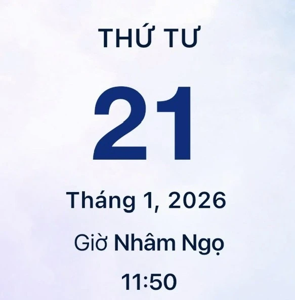 Xem lịch âm - Lịch vạn sự hôm nay ngày 21 tháng 1 năm 2026 tốt hay xấu?