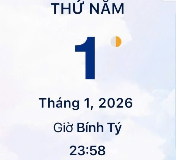 Xem lịch âm - Lịch vạn sự hôm nay ngày 1 tháng 1 năm 2026 tốt hay xấu?
