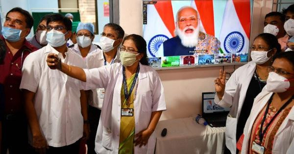 Hiện chưa rõ Thủ tướng Narendra Modi đã tiêm vaccine hay chưa nhưng các chính trị gia không thuộc nhóm được ưu tiên tiêm vaccine. Hiện chưa rõ Thủ tướng Narendra Modi đã tiêm vaccine hay chưa nhưng các chính trị gia không thuộc nhóm được ưu tiên tiêm vaccine.