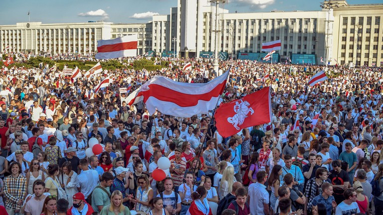 Những người biểu tình yêu cầu ông Lukashenko từ chức