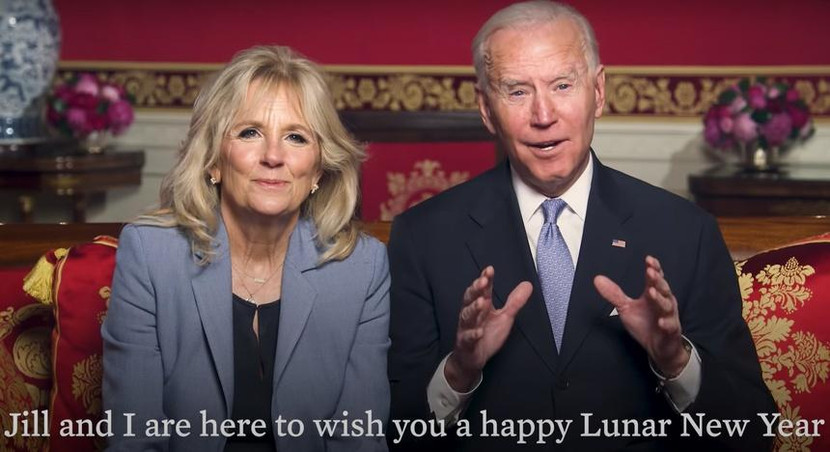Ông Joe Biden và vợ gửi lời chúc mừng năm mới Tân Sửu đến những người ăn Tết Nguyên đán Ông Joe Biden và vợ gửi lời chúc mừng năm mới Tân Sửu đến những người ăn Tết Nguyên đán