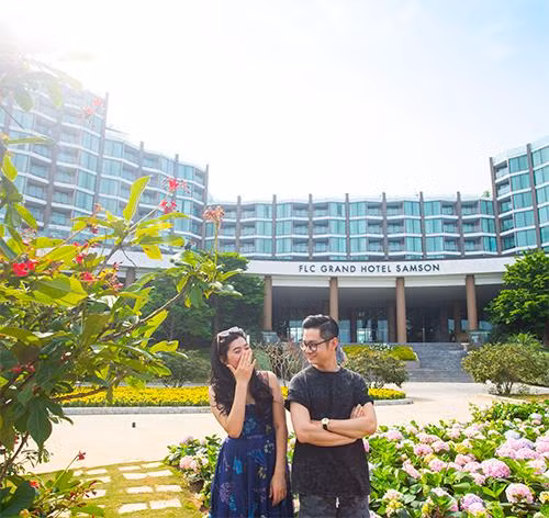 Lễ hội hoa được tổ chức tại FLC Sầm Sơn đầu tháng 4/2021, một trong những giải pháp kích cầu của FLC sau giãn cách