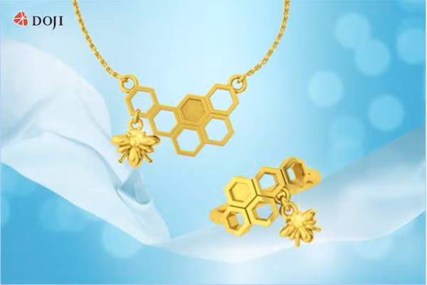 Cận cảnh thiết kế độc đáo của Trang sức vàng 24K bán món của DOJI Cận cảnh thiết kế độc đáo của Trang sức vàng 24K bán món của DOJI