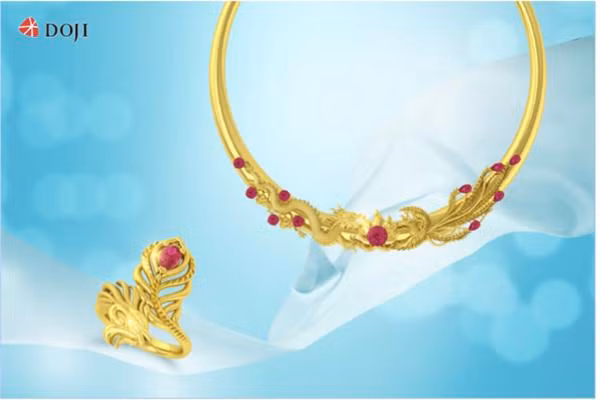 Trang sức vàng 24K bán tính công của DOJI được chế tác tinh xảo, cầu kỳ Trang sức vàng 24K bán tính công của DOJI được chế tác tinh xảo, cầu kỳ