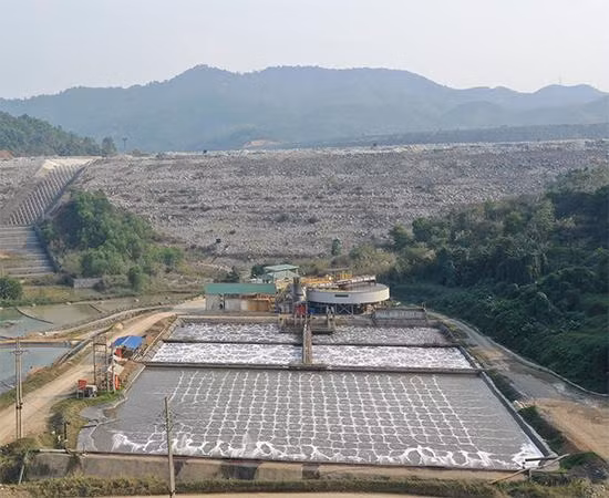 Trạm xử lý nước thải tập trung tại mỏ Núi Pháo