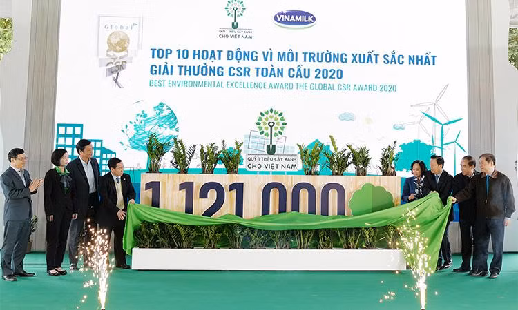 Quỹ 1 triệu cây xanh cho Việt Nam đã trồng được 1.121.000 cây xanh trong hành trình 9 năm qua
