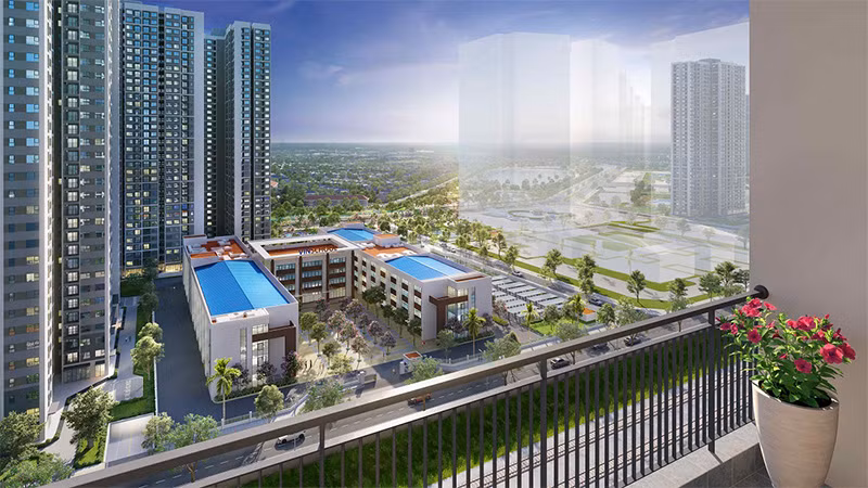 Tầm nhìn hướng Đông khoáng đạt đón bình minh, thu trọn vẻ đẹp đẳng cấp của phân khu Diamond sang trọng nhất