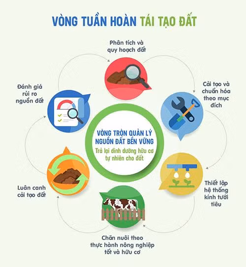 Mô hình “kinh tế tuần hoàn” ứng dụng trong hệ thống Biogas và vòng tròn quản lý nguồn đất bền vững tại các trang trại bò sữa Vinamilk