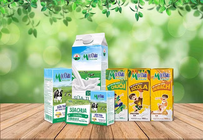 Các sản phẩm của công ty Mộc Châu Milk