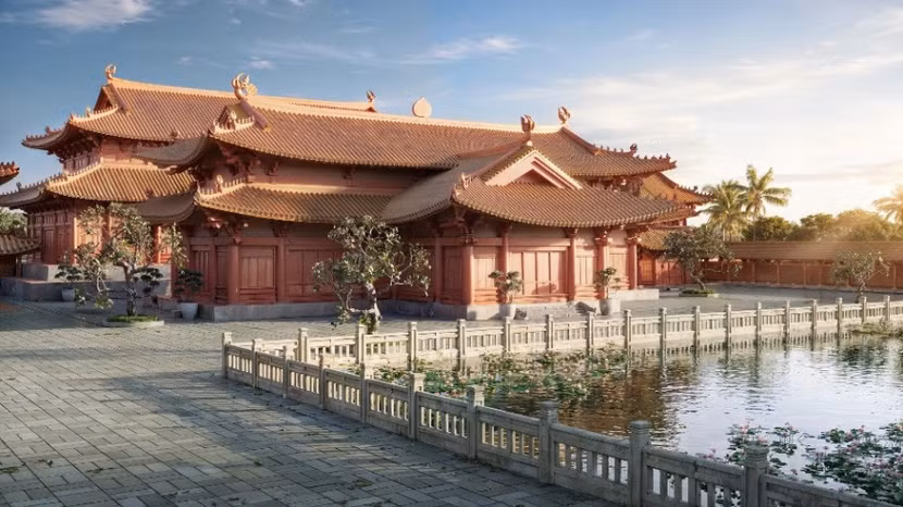 Các công trình kiến trúc xưa được tái hiện công phu tại Sun Legacy City giúp du khách hòa mình vào bức tranh lịch sử sống động và cảm nhận sâu sắc dòng chảy tinh hoa văn hóa dân tộc.