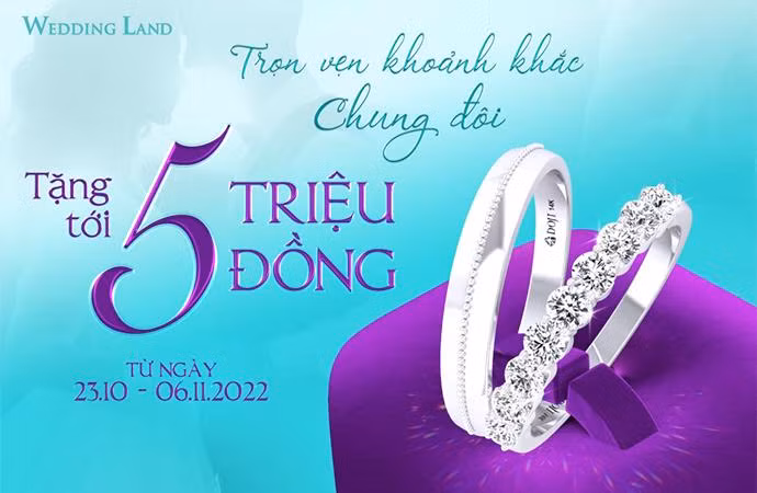 Wedding Land gửi tặng khách hàng ưu đãi hấp dẫn mùa cưới năm 2022 Wedding Land gửi tặng khách hàng ưu đãi hấp dẫn mùa cưới năm 2022