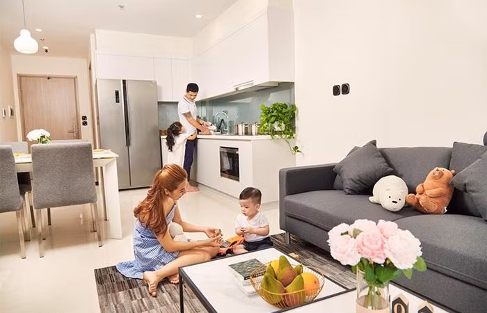 Các căn hộ dịch vụ tại tòa S2.17 của Vinhomes Serviced Residences được bàn giao đầy đủ nội thất tiêu chuẩn