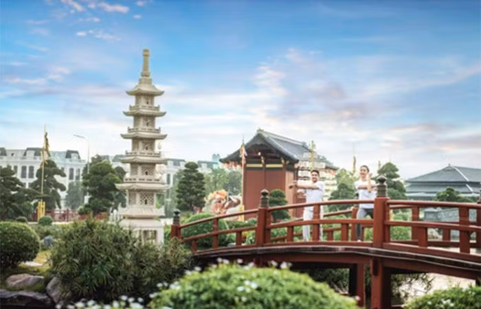 Công viên Nhật Bản Zen Park mang đến không gian thư thái, tĩnh tại cho cư dân. Công viên Nhật Bản Zen Park mang đến không gian thư thái, tĩnh tại cho cư dân.