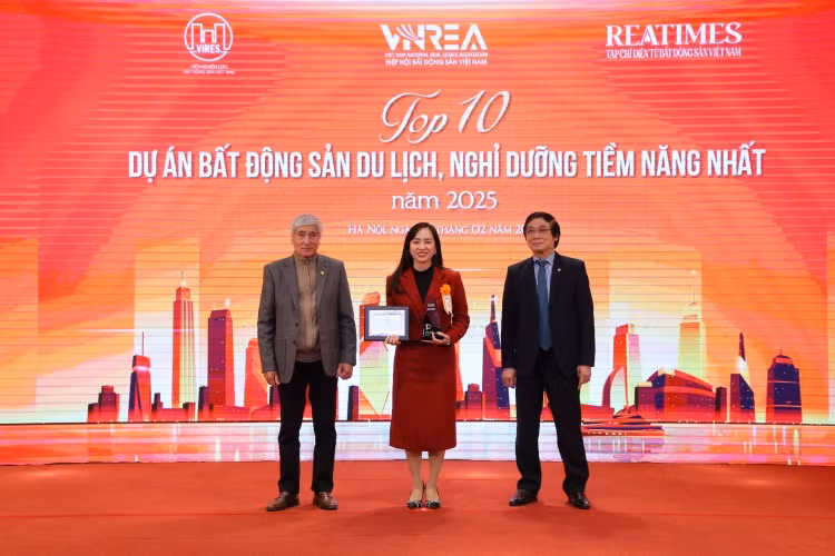 Dự án Sun Urban City Hà Nam được vinh danh Top 10 dự án bất động sản, du lịch nghỉ dưỡng tiềm năng nhất năm 2025