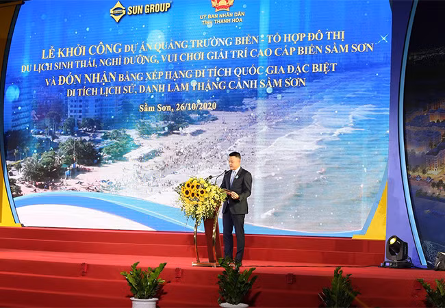 Ông Đặng Minh Trường- Chủ tịch HĐQT Tập đoàn Sun Group phát biểu tại sự kiện