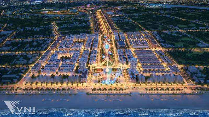 Phối cảnh dự án quảng trường biển và tổ hợp đô thị du lịch sinh thái, nghỉ dưỡng, vui chơi giải trí cao cấp biển Sầm Sơn