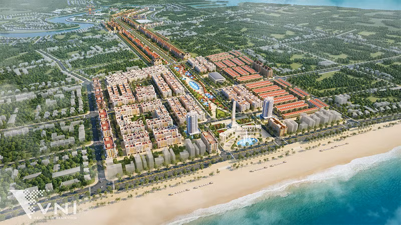 Phối cảnh dự án quảng trường biển và tổ hợp đô thị du lịch sinh thái, nghỉ dưỡng, vui chơi giải trí cao cấp biển Sầm Sơn