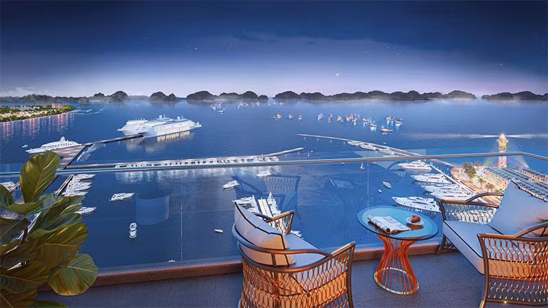 Ban công triệu đô của Sun Marina Town. Ban công triệu đô của Sun Marina Town.