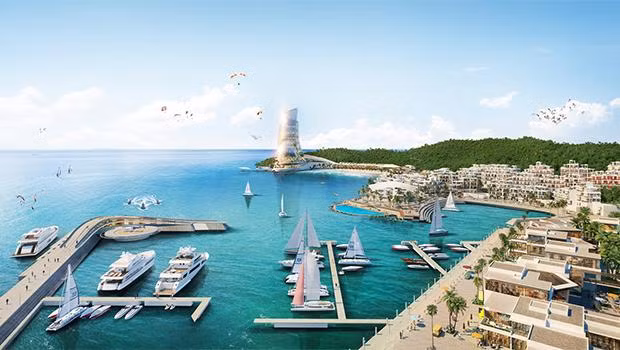 Hon Thom Paradise Island - siêu tổ hợp giải trí - nghỉ dưỡng - đầu tư đang được phát triển. Ảnh phối cảnh minh họa Sun Property Hon Thom Paradise Island - siêu tổ hợp giải trí - nghỉ dưỡng - đầu tư đang được phát triển. Ảnh phối cảnh minh họa Sun Property