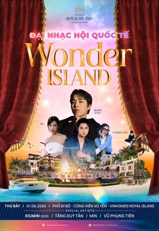 Đại nhạc hội Wonder Island lần đầu tiên được tổ chức tại Hải Phòng quy tụ ngôi sao nổi tiếng Hàn Quốc và Việt Nam, khai mở điểm đến đẳng cấp quốc tế tại Việt Nam Đại nhạc hội Wonder Island lần đầu tiên được tổ chức tại Hải Phòng quy tụ ngôi sao nổi tiếng Hàn Quốc và Việt Nam, khai mở điểm đến đẳng cấp quốc tế tại Việt Nam