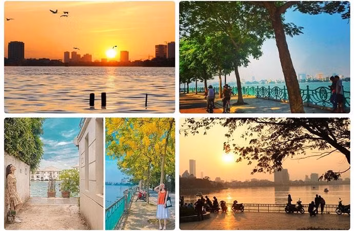 Hồ Tây mang trong mình một vẻ ngoài cực kỳ lãng mạn, thoáng đãng. Ảnh minh họa