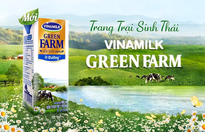 Sữa tươi từ Trang trại sinh thái Vinamilk Green Farm