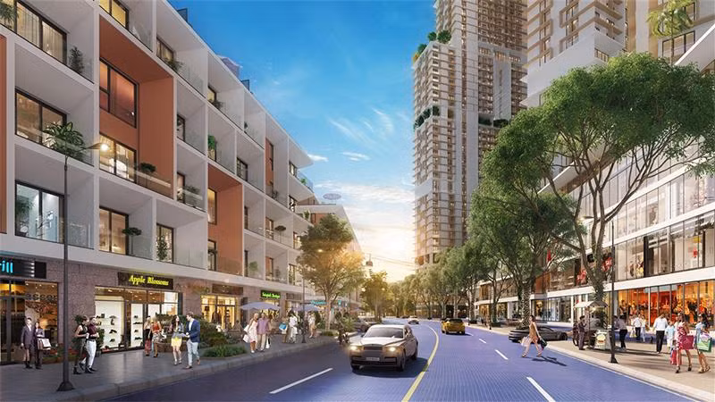 Tuyến phố mua sắm tại Sun Harbor Plaza - Ảnh minh họa
