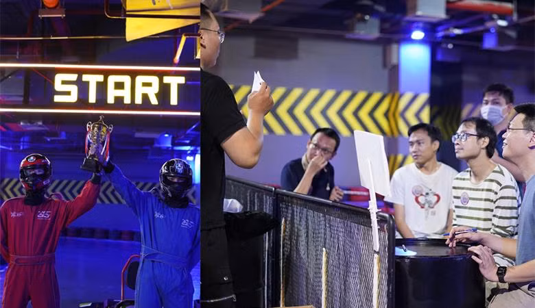 VS Racing là địa điểm để các nhóm bạn tổ chức Team building với loạt giải đua hấp dẫn VS Racing là địa điểm để các nhóm bạn tổ chức Team building với loạt giải đua hấp dẫn