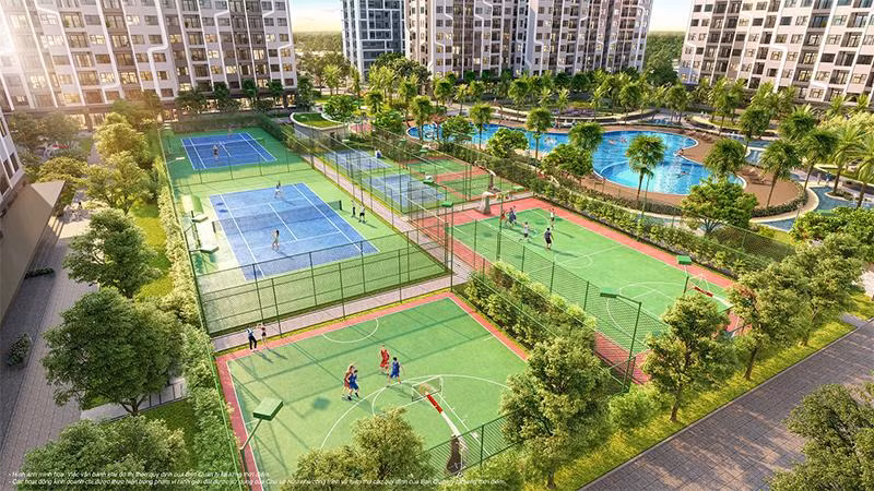 Hệ thống sân tập liên hoàn mang đến cuộc sống khỏe và năng động cho cư dân The Miami Hệ thống sân tập liên hoàn mang đến cuộc sống khỏe và năng động cho cư dân The Miami