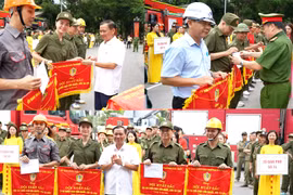 Sôi nổi Hội thi chữa cháy và cứu nạn, cứu hộ tại phường Cầu Giấy năm 2026