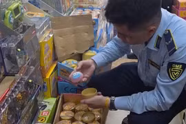 Tạm giữ hơn 1.200 sản phẩm đồ chơi trẻ em nhập lậu tại phố Đồng Xuân