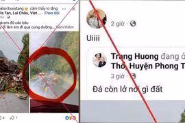Công an cảnh báo tình trạng tin giả liên quan mưa lũ ở Lai Châu