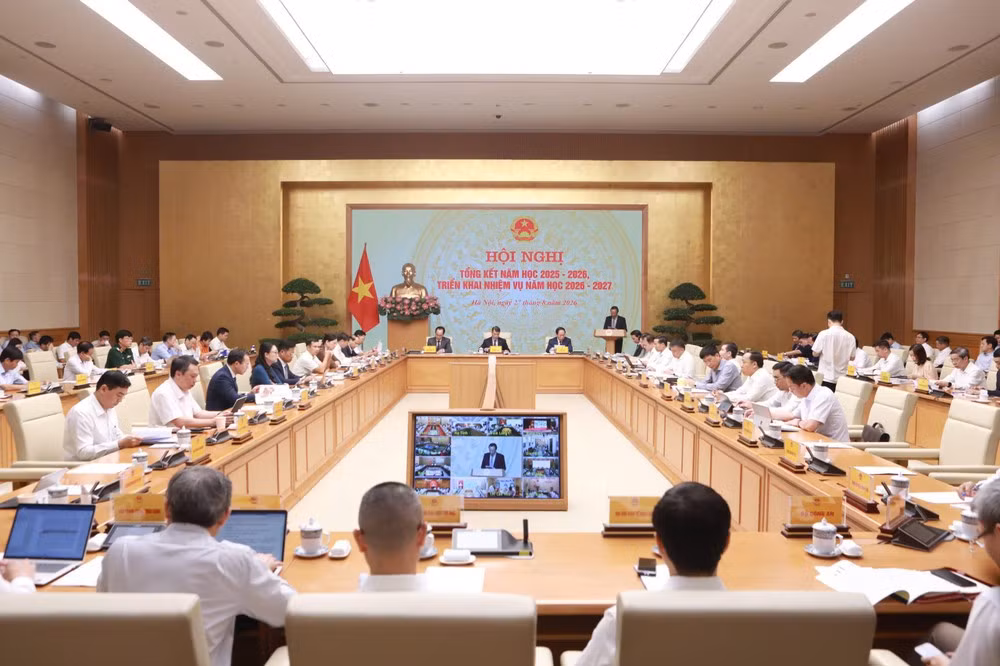 Các đại biểu dự Hội nghị tại điểm cầu trung tâm.