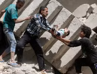Hình ảnh biết nói về cuộc chiến đẫm máu tại Syria (1)