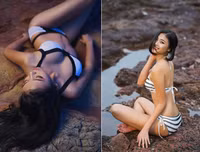 Người đẹp biển Đào Thị Hà tái xuất, khoe đường cong quyến rũ với bikini