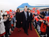 Chùm ảnh Tổng thống Mỹ Donald Trump thăm Trung Quốc