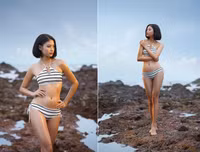 Người đẹp biển Đào Thị Hà tái xuất, khoe đường cong quyến rũ với bikini