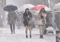 Nhật Bản: Tuyết rơi dày đặc ở Tokyo, 16 người bị thương